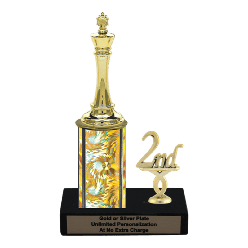 Custom King Chess Trophy - Type L Series 34557 - Anderson Trophy Co.