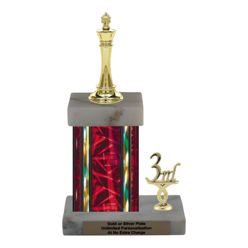 Custom King Chess Trophy - Type N Series 34557 - Anderson Trophy Co.