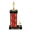 Custom King Chess Trophy - Type N Series 34557 - Anderson Trophy Co.