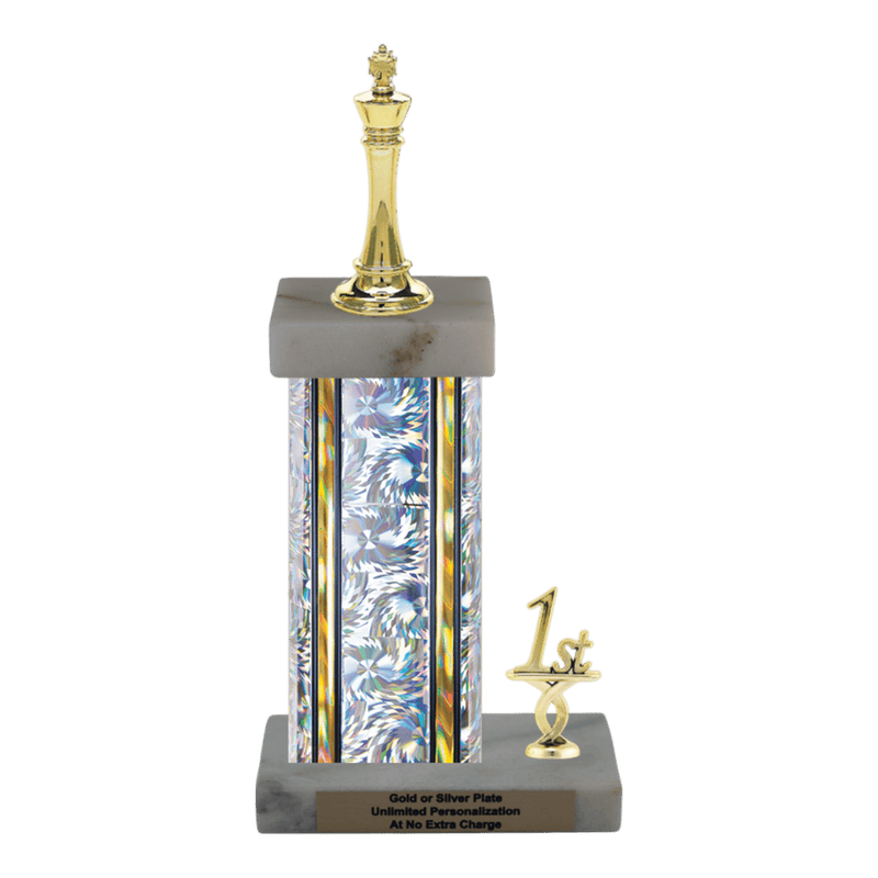 Custom King Chess Trophy - Type N Series 34557 - Anderson Trophy Co.