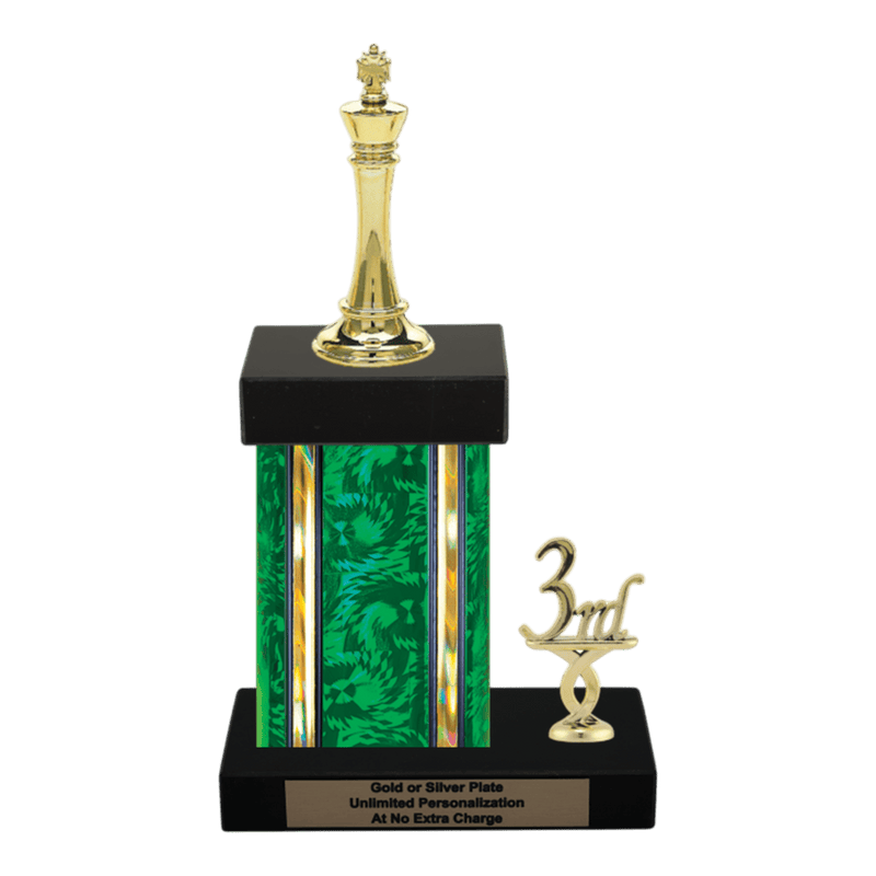 Custom King Chess Trophy - Type N Series 34557 - Anderson Trophy Co.