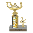 Custom Lamp of Knowledge Trophy - Type L Series 2F640 - Anderson Trophy Co.