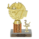 Custom Lamp of Knowledge Trophy - Type L Series 33033 - Anderson Trophy Co.