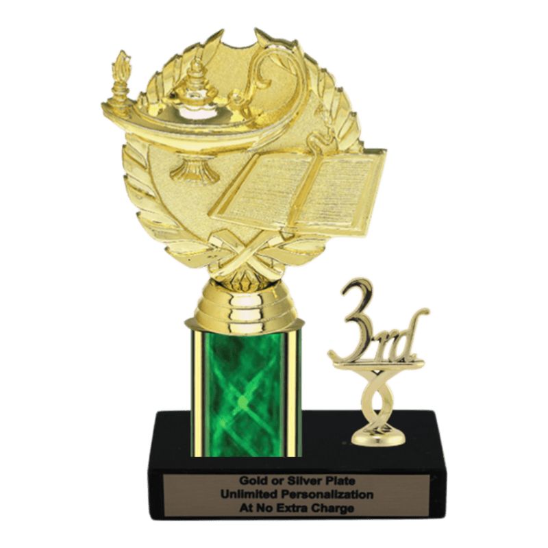 Custom Lamp of Knowledge Trophy - Type L Series 33033 - Anderson Trophy Co.