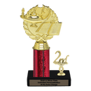Custom Lamp of Knowledge Trophy - Type L Series 33033 - Anderson Trophy Co.