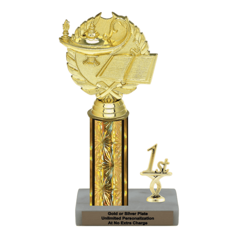 Custom Lamp of Knowledge Trophy - Type L Series 33033 - Anderson Trophy Co.