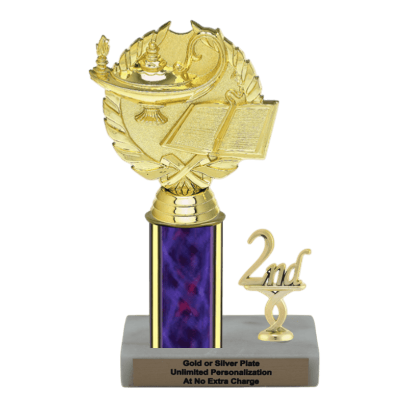 Custom Lamp of Knowledge Trophy - Type L Series 33033 - Anderson Trophy Co.