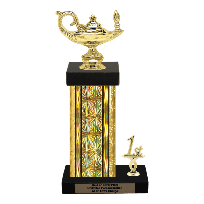 Custom Lamp of Knowledge Trophy - Type N Series 2F640 - Anderson Trophy Co.