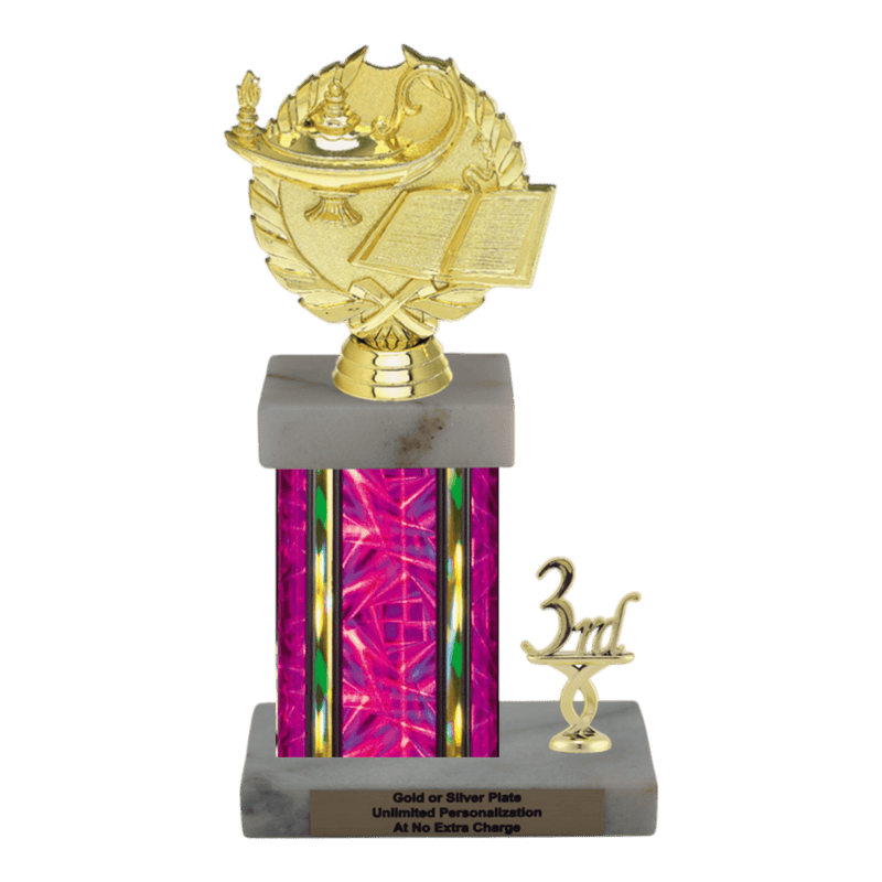 Custom Lamp of Knowledge Trophy - Type N Series 33033 - Anderson Trophy Co.