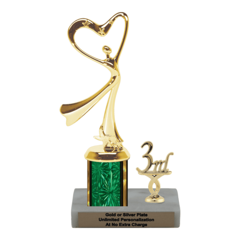 Custom Modern Dance Trophy - Type L Series 3662G - Anderson Trophy Co.