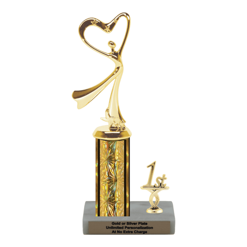 Custom Modern Dance Trophy - Type L Series 3662G - Anderson Trophy Co.