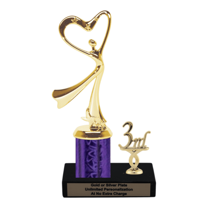 Custom Modern Dance Trophy - Type L Series 3662G - Anderson Trophy Co.