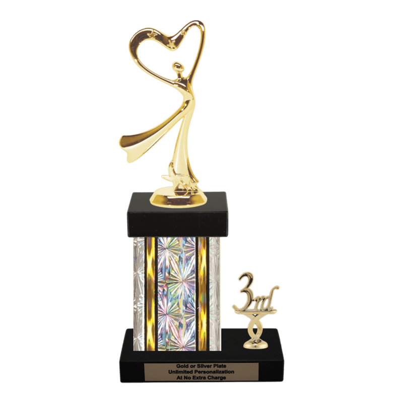 Custom Modern Dance Trophy - Type N Series 3662G - Anderson Trophy Co.