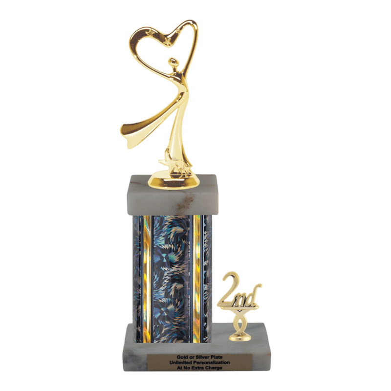 Custom Modern Dance Trophy - Type N Series 3662G - Anderson Trophy Co.