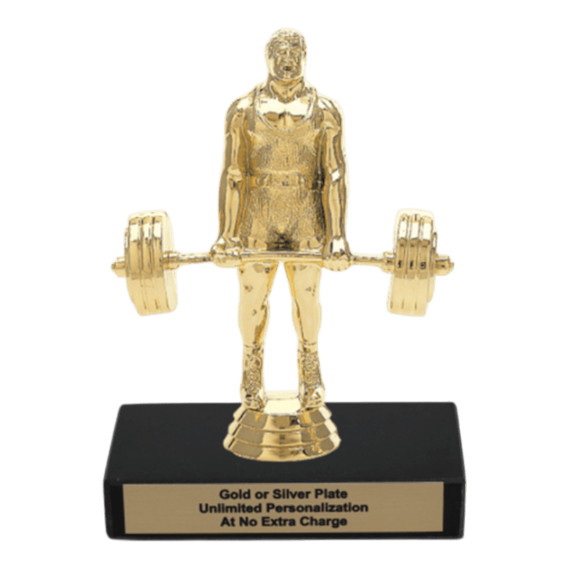 Custom Power Lifter Trophy - Type A Series 3639 - Anderson Trophy Co.