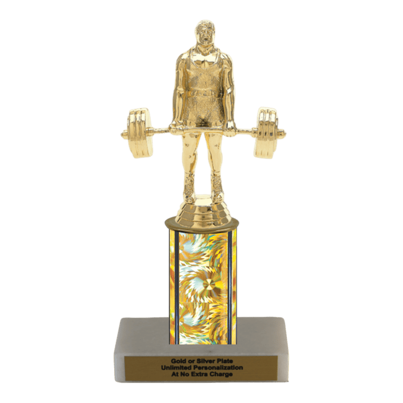 Custom Power Lifter Trophy - Type C Series 3639 - Anderson Trophy Co.