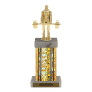 Custom Power Lifter Trophy - Type F Series 3639 - Anderson Trophy Co.