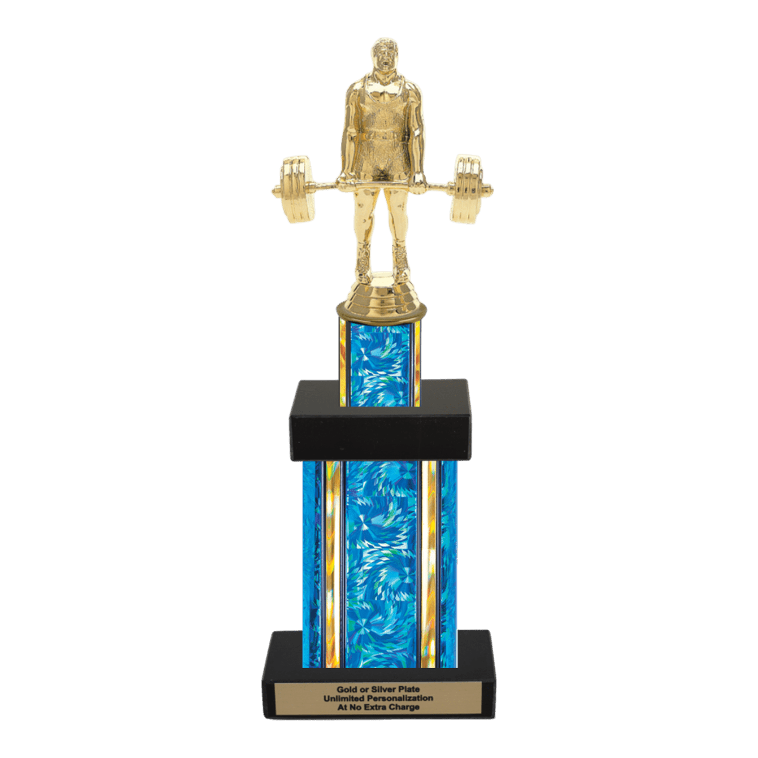 Power Trophy Example Custom Power Lifter Trophy - Type G Series 3639
