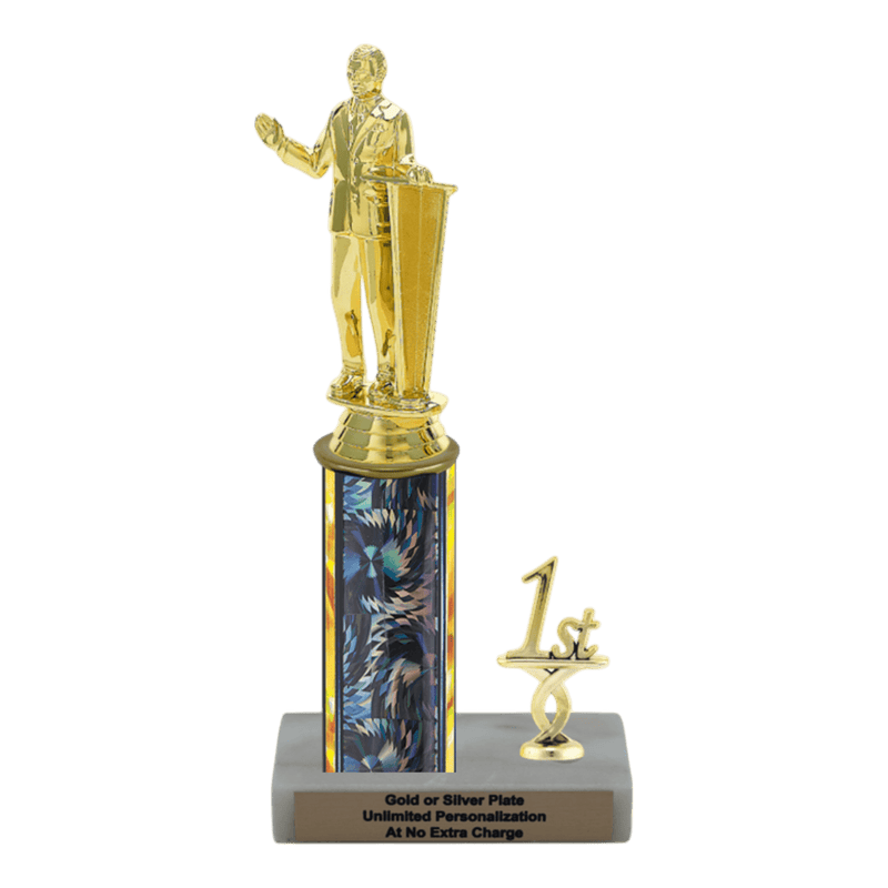 Custom Public Speaking Trophy - Type L Series 35009 - Anderson Trophy Co.