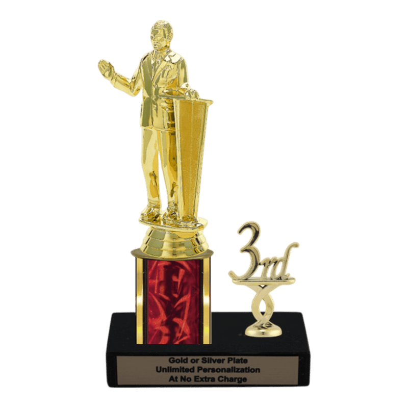 Custom Public Speaking Trophy - Type L Series 35009 - Anderson Trophy Co.