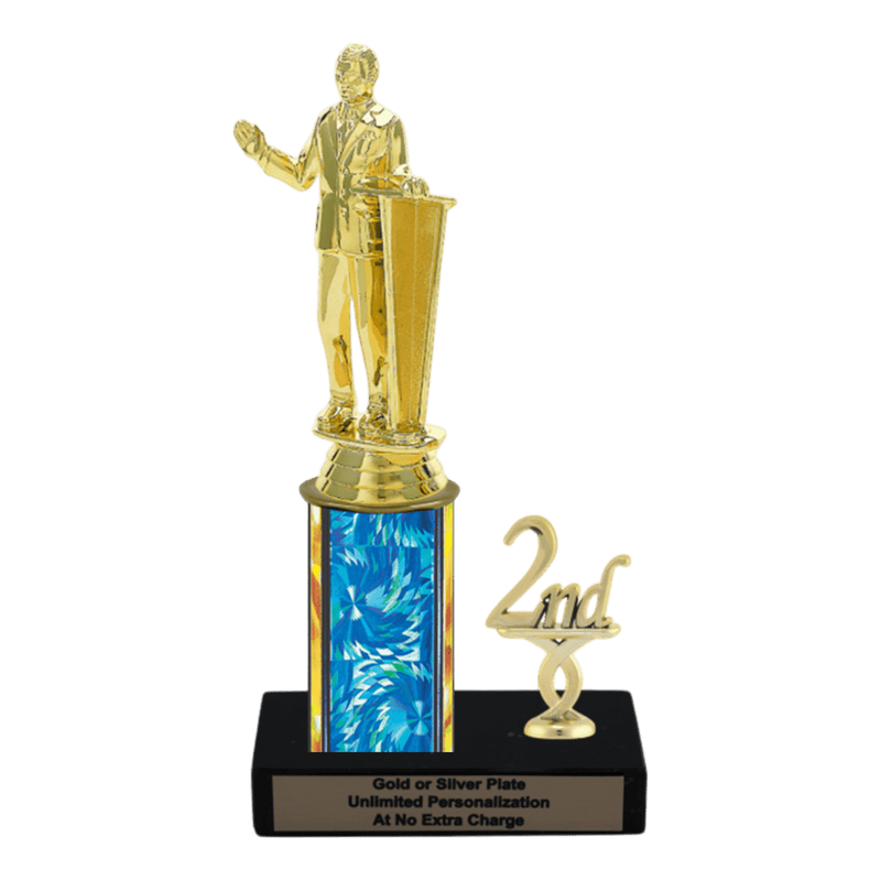 Custom Public Speaking Trophy - Type L Series 35009 - Anderson Trophy Co.