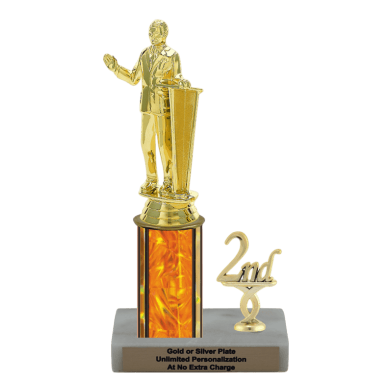 Custom Public Speaking Trophy - Type L Series 35009 - Anderson Trophy Co.