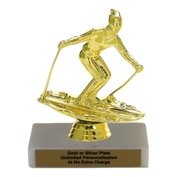 Custom Skiing Trophy - Type A Series 3575 - Anderson Trophy Co.