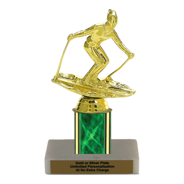 Custom Skiing Trophy - Type C Series 3575 - Anderson Trophy Co.