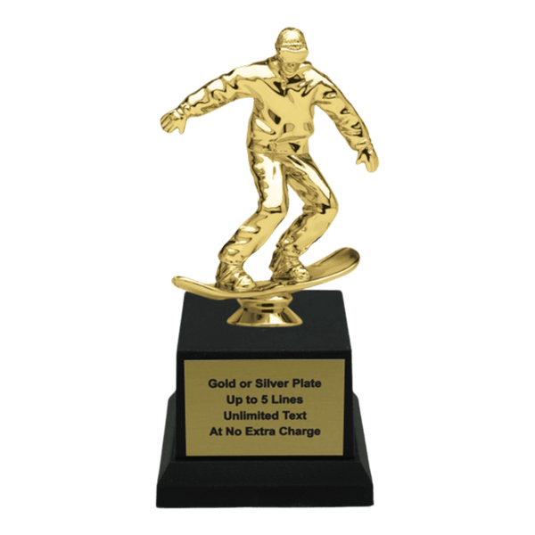 Custom Snowboarding Trophy - Type A1 Series 2F1022 - Anderson Trophy Co.