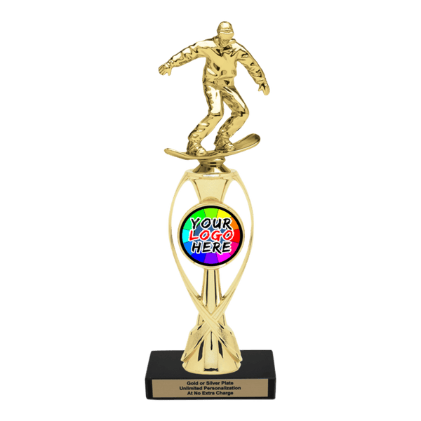 Custom Snowboarding Trophy - Type B Series 2F1022/36013 - Anderson Trophy Co.