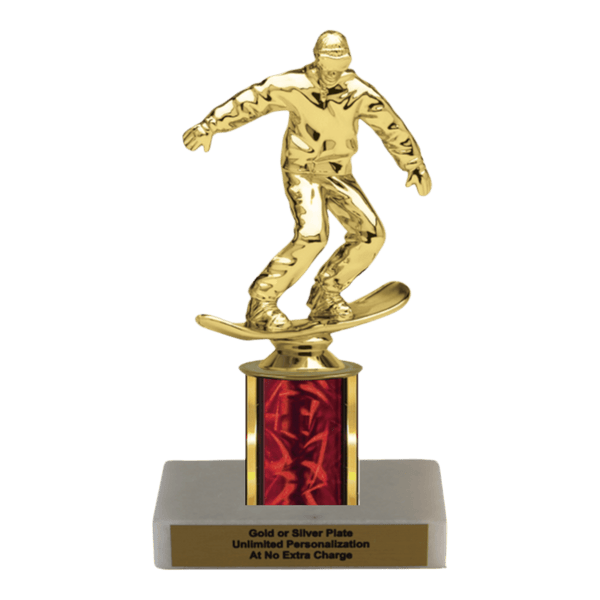 Custom Snowboarding Trophy - Type C Series 2F1022 - Anderson Trophy Co.