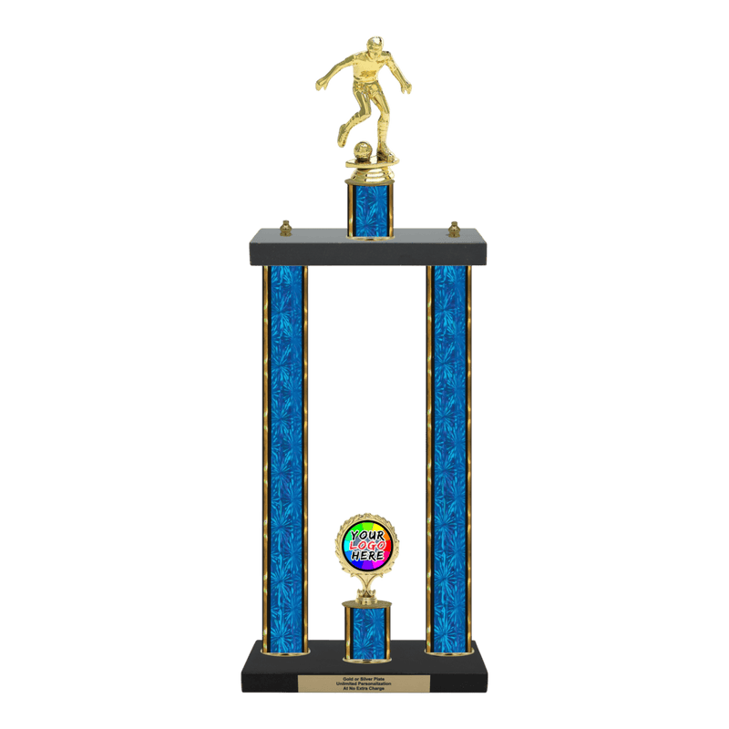 Custom Soccer 2 Post Trophy - Series 3515 - Anderson Trophy Co.