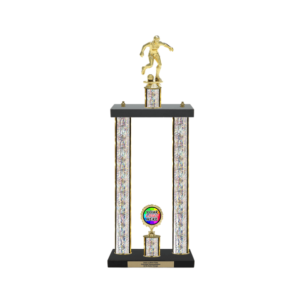 Custom Soccer 2 Post Trophy - Series 3515 - Anderson Trophy Co.