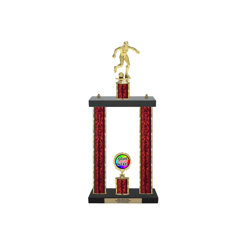 Custom Soccer 2 Post Trophy - Series 3515 - Anderson Trophy Co.