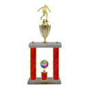 Custom Soccer 2 Post Trophy - Series 3515/2C17B - Anderson Trophy Co.