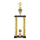 Custom Soccer 2 Post Trophy - Series 3515/2C17B - Anderson Trophy Co.
