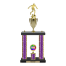 Custom Soccer 2 Post Trophy - Series 3515/2C17B - Anderson Trophy Co.