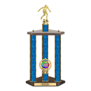 Custom Soccer 3 Post Trophy - Series 3515 - Anderson Trophy Co.
