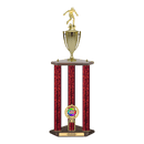 Custom Soccer 3 Post Trophy - Series 3515/2C17C - Anderson Trophy Co.