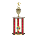 Custom Soccer 3 Post Trophy - Series 3515/2C17C - Anderson Trophy Co.
