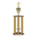 Custom Soccer 3 Post Trophy - Series 3515/2C17C - Anderson Trophy Co.