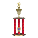 Custom Soccer 3 Post Trophy - Series 3515/2C17C - Anderson Trophy Co.