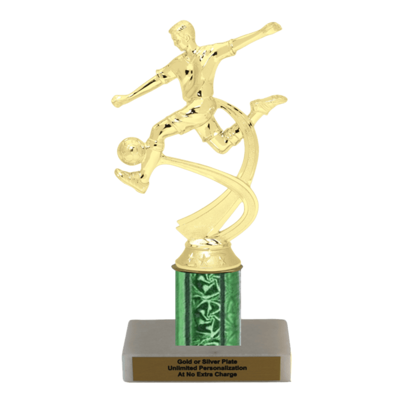 Custom Soccer Trophy - Type C Series 2MF4518 - Anderson Trophy Co.