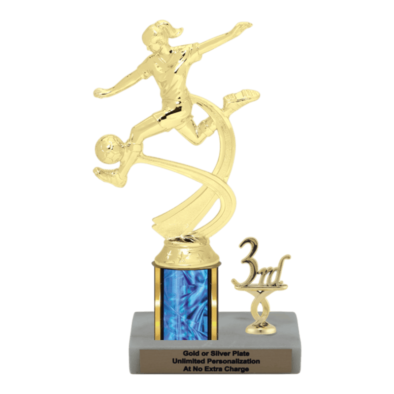 Custom Soccer Trophy - Type L Series 2MF4518 - Anderson Trophy Co.