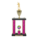 Custom Softball 2 Post Trophy - Series 3520/2C17B - Anderson Trophy Co.