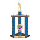 Custom Softball 3 Post Trophy - Series 3520 - Anderson Trophy Co.