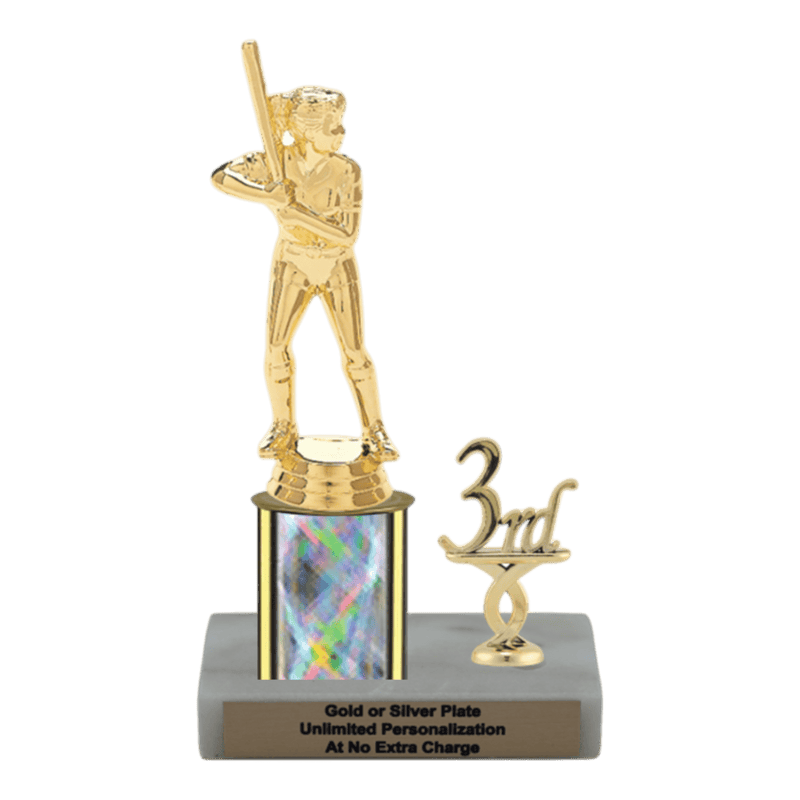 Custom Softball Trophy - Type L Series 3520 - Anderson Trophy Co.