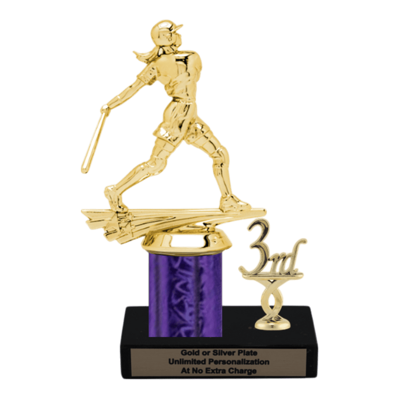 Custom Softball Trophy - Type L Series 36520 - Anderson Trophy Co.