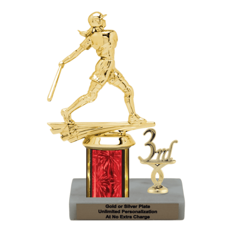 Custom Softball Trophy - Type L Series 36520 - Anderson Trophy Co.