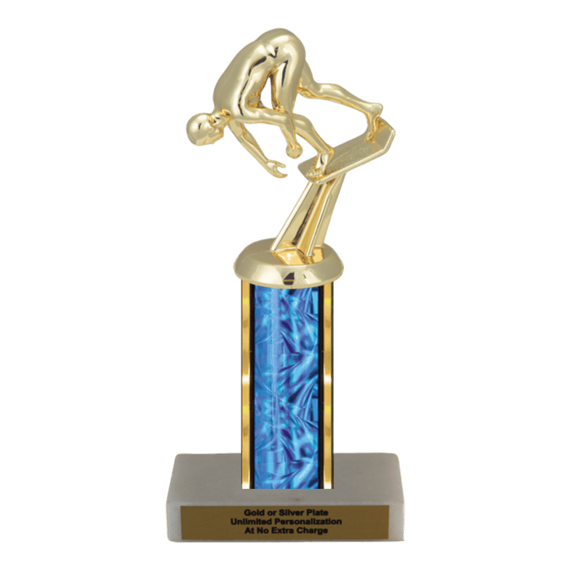 Custom Starting Block Swim Trophy - Type C Series 35212 - Anderson Trophy Co.